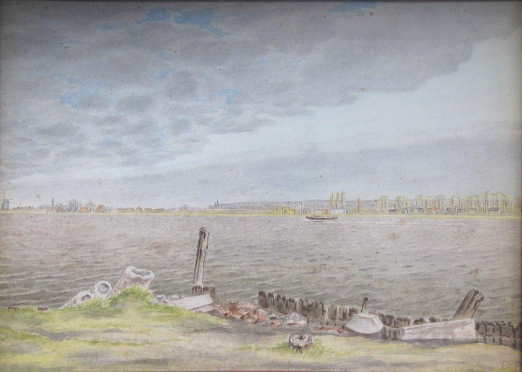 Dirk Hidde Nijland (1881-1955) ,Riviergezicht